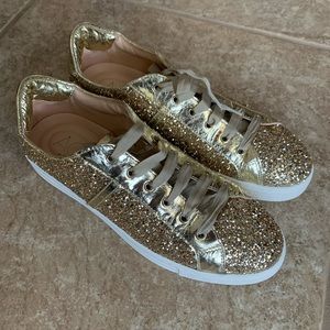 AGL Leather Shoes Glitter